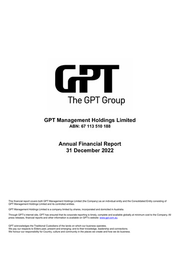 Thumbnail GPT Group
 Financial Report 2022