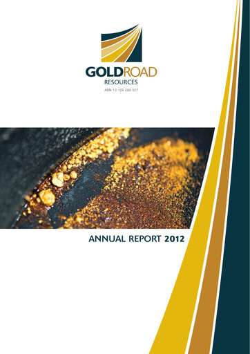 Thumbnail Gold Road Resources Annual Report 2012