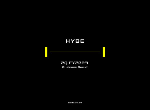 Miniature HYBE Rapport trimestriel 2023-q2