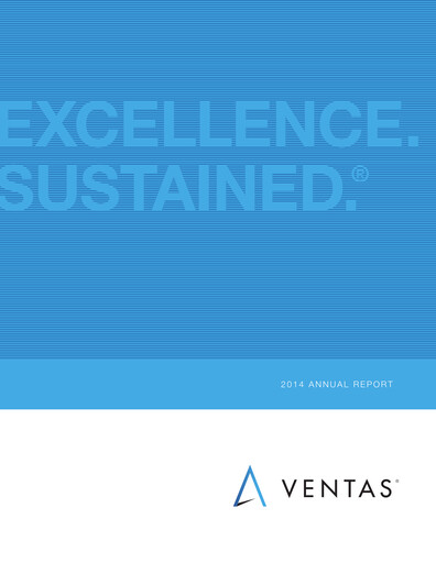 Miniature Ventas Rapport annuel 2014