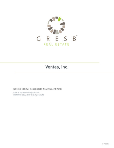 Thumbnail Ventas ESG Report 2018