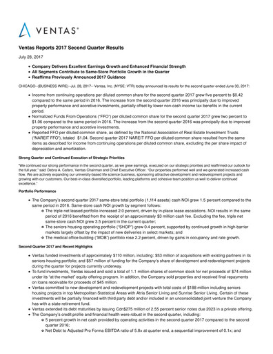 Thumbnail Ventas Quarterly Report 2017-q2