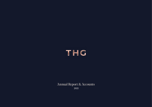 Thumbnail THG (The Hut Group) Annual Report 2021
