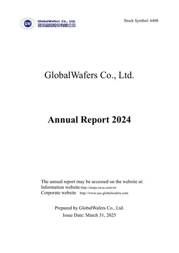 Thumbnail GlobalWafers Annual Report 2024