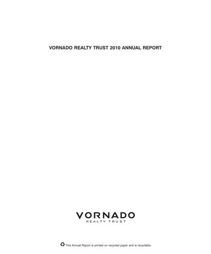 Vorschaubild Vornado Realty Trust
 Jahresbericht 2010