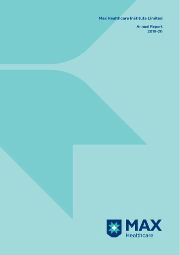 Thumbnail Max Healthcare Institute Annual Report 2019-2020