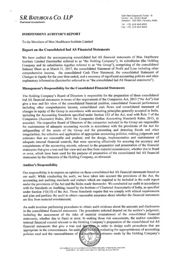 Vorschaubild Max Healthcare Institute Finanzmitteilung fy2017