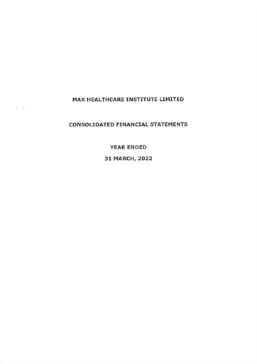 Vorschaubild Max Healthcare Institute Finanzmitteilung fy2022