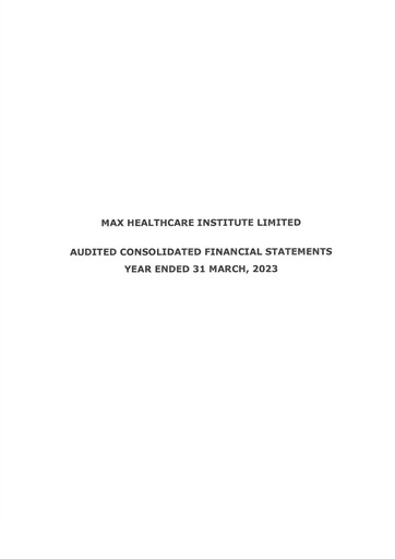 Vorschaubild Max Healthcare Institute Finanzmitteilung fy2023