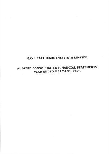 Vorschaubild Max Healthcare Institute Finanzmitteilung fy2025
