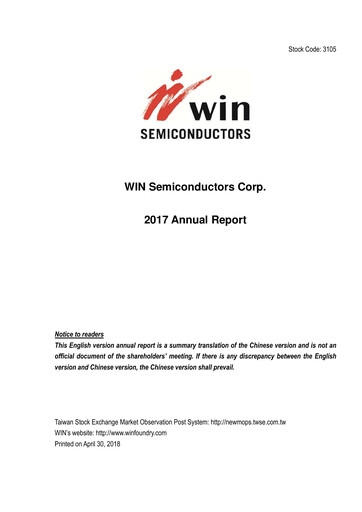 Thumbnail WIN Semiconductors Annual Report 2017