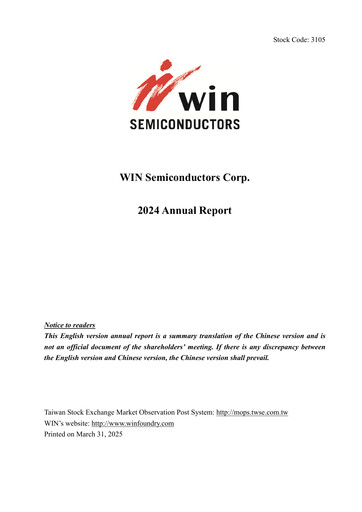 Thumbnail WIN Semiconductors Annual Report 2024