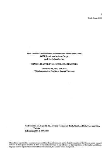 Thumbnail WIN Semiconductors Financial Statement 2017