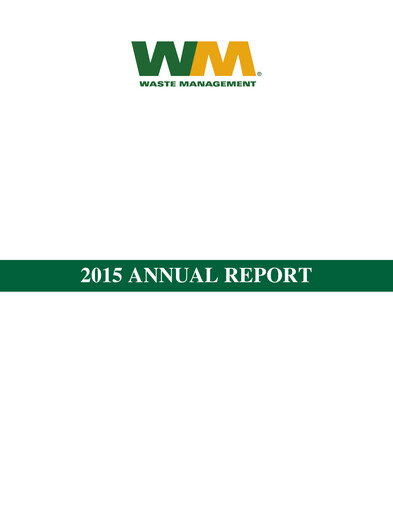 Thumbnail Waste Management Annual Report 2015