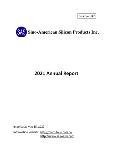 Thumbnail Sino-American Silicon Products Annual Report 2021