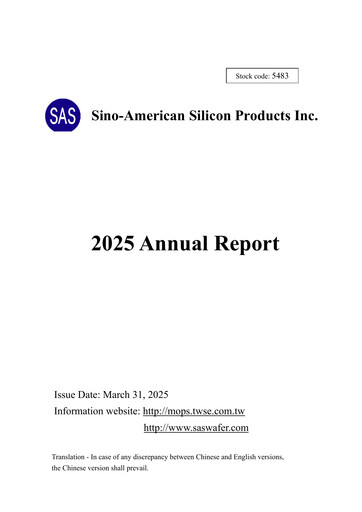 Thumbnail Sino-American Silicon Products Annual Report 2025