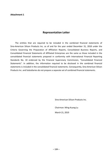 Thumbnail Sino-American Silicon Products Financial Statement 2018