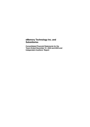 Thumbnail eMemory Technology Financial Statement 2024