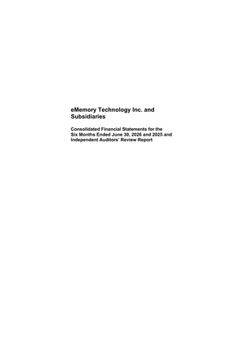 Thumbnail eMemory Technology Half-year Report 2026-h1