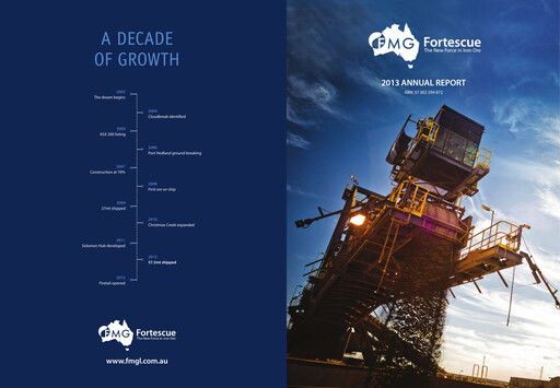 Thumbnail Fortescue Annual Report 2013
