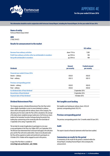 Thumbnail Fortescue Financial Statement fy2016