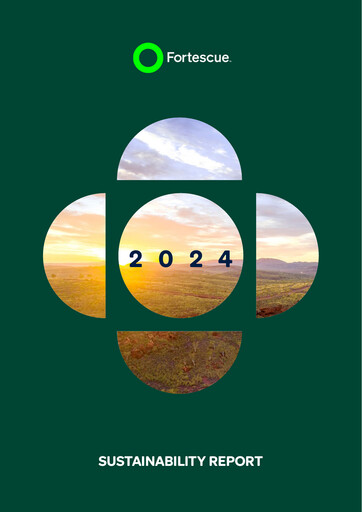 Thumbnail Fortescue Sustainability Report fy2024