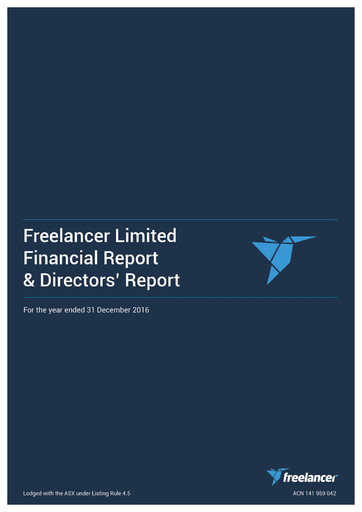 Thumbnail freelancer.com Financial Report 2016