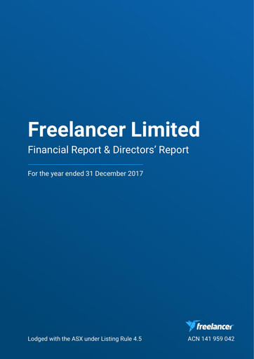 Thumbnail freelancer.com Financial Report 2017