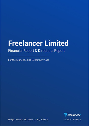 Thumbnail freelancer.com Financial Report 2020