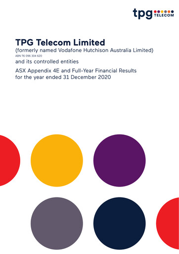 Thumbnail TPG Telecom Financial Report 2020