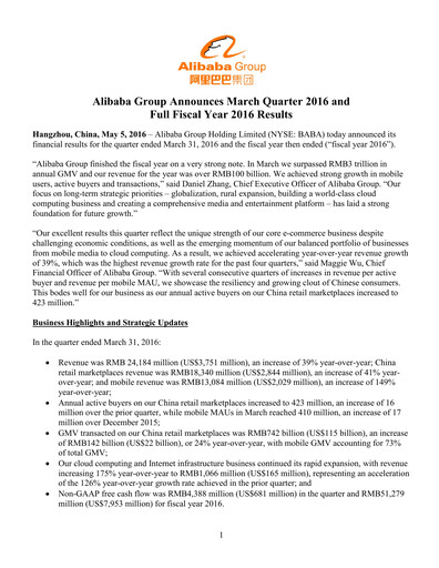 Thumbnail Alibaba Financial Statement 2016-q1