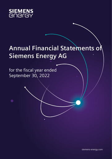 Thumbnail Siemens Energy Financial Statement 2022