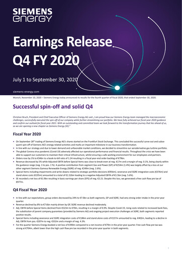 Thumbnail Siemens Energy Quarterly Report 2020-q4