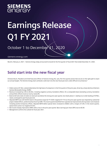 Thumbnail Siemens Energy Quarterly Report 2021-q1