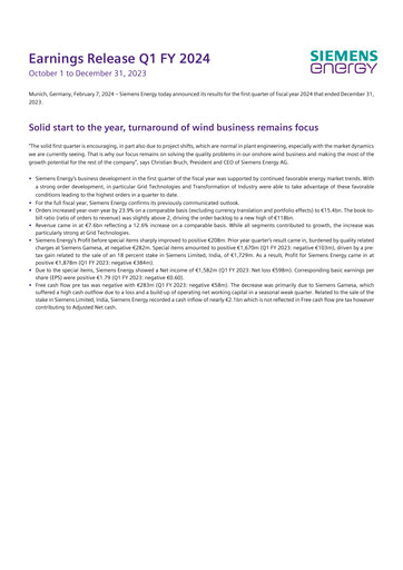 Thumbnail Siemens Energy Quarterly Report 2024-q1