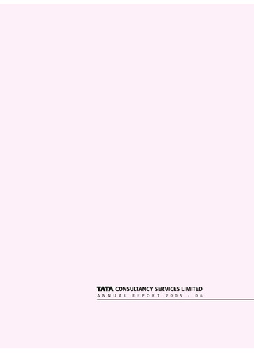 Thumbnail Tata Consultancy Services Annual Report 2005
