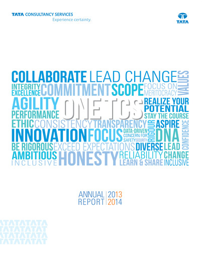 Thumbnail Tata Consultancy Services Annual Report 2013