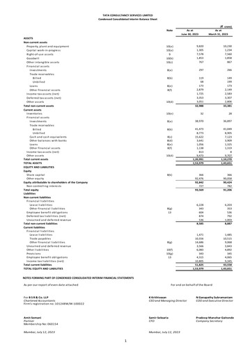 Thumbnail Tata Consultancy Services Quarterly Report 2023-q1