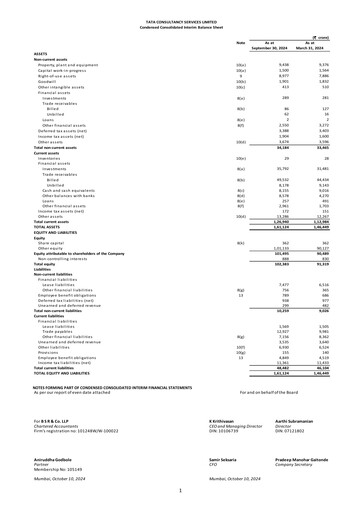 Thumbnail Tata Consultancy Services Quarterly Report 2024-q2