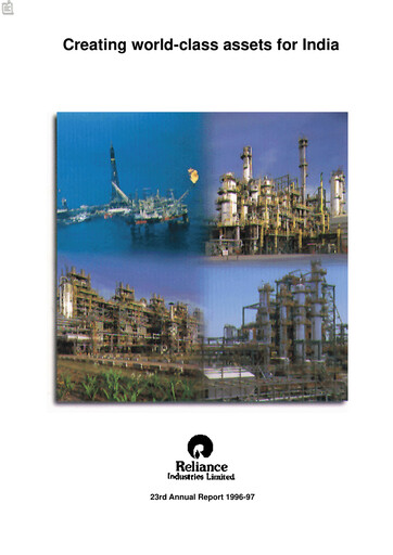 Thumbnail Reliance Industries Annual Report 1996
