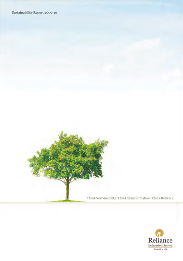 Thumbnail Reliance Industries Sustainability Report 2009-2010