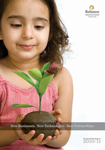 Thumbnail Reliance Industries Sustainability Report 2010-2011