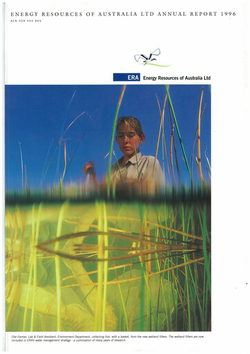 Thumbnail Energy Resources of Australia Annual Report 1996