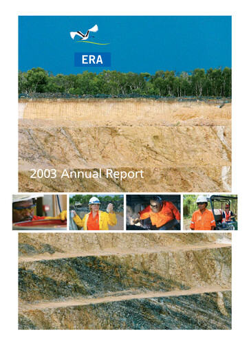 Thumbnail Energy Resources of Australia Annual Report 2003