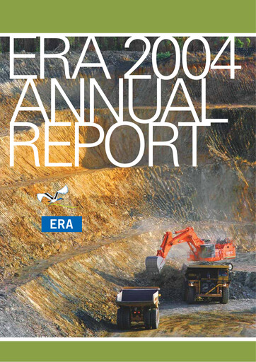 Thumbnail Energy Resources of Australia Annual Report 2004