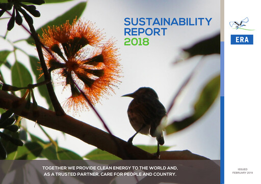 Thumbnail Energy Resources of Australia Sustainability Report 2018