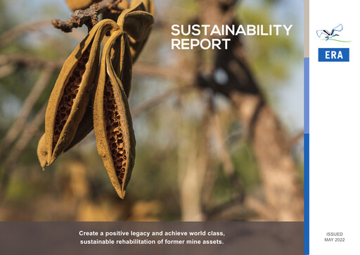 Thumbnail Energy Resources of Australia Sustainability Report 2021