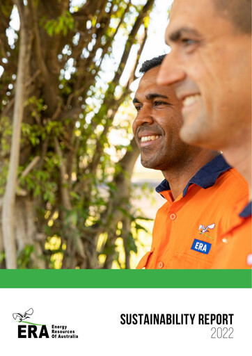 Thumbnail Energy Resources of Australia Sustainability Report 2022