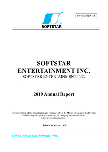 Vorschaubild Softstar Entertainment Jahresbericht 2019
