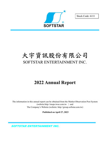 Vorschaubild Softstar Entertainment Jahresbericht 2022